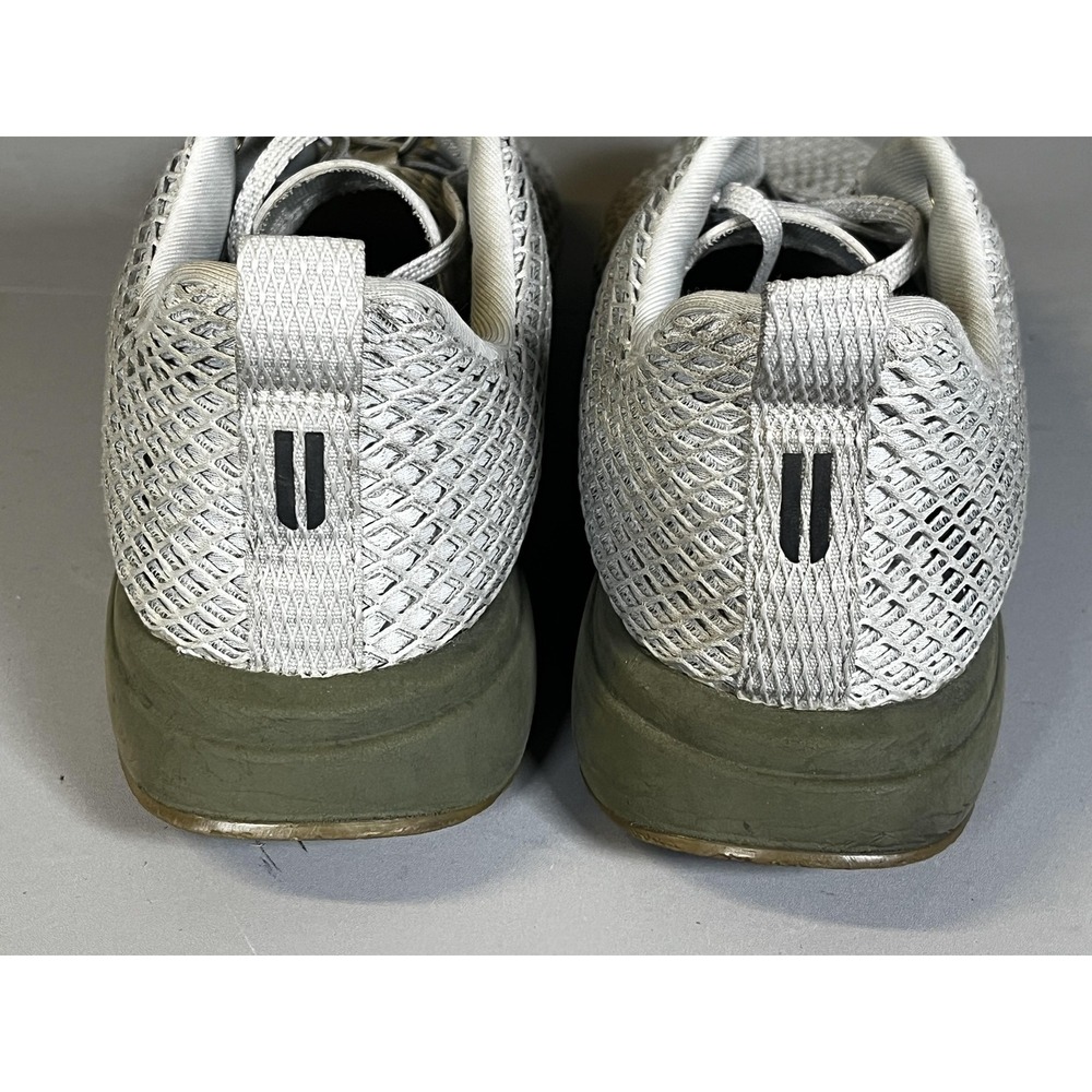 NOBULL Shoes Mens Size 11.5 White Mesh Runner Gray Training Athletic Gym - Picture 7 of 8